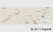 Shaded Relief Panoramic Map of Hanyang