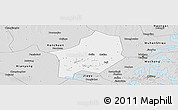 Silver Style Panoramic Map of Hanyang