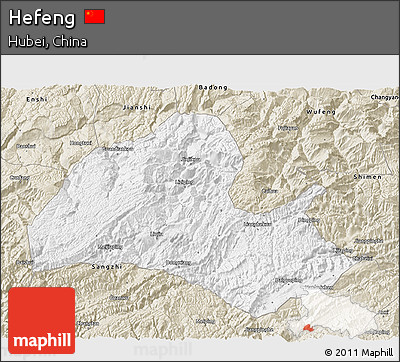 Classic Style 3D Map of Hefeng