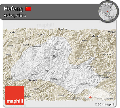 Classic Style 3D Map of Hefeng