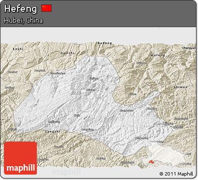Classic Style 3D Map of Hefeng