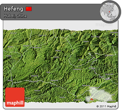 Satellite 3D Map of Hefeng