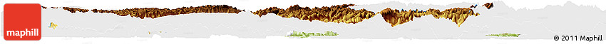 Physical Horizon Map of Hefeng, single color outside