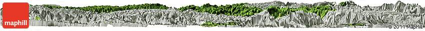 Satellite Horizon Map of Hefeng, lighten, semi-desaturated