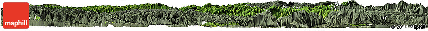 Satellite Horizon Map of Hefeng, semi-desaturated