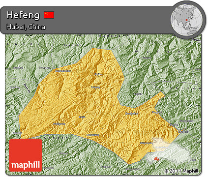 Savanna Style Map of Hefeng