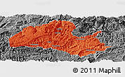 Political Panoramic Map of Hefeng, desaturated