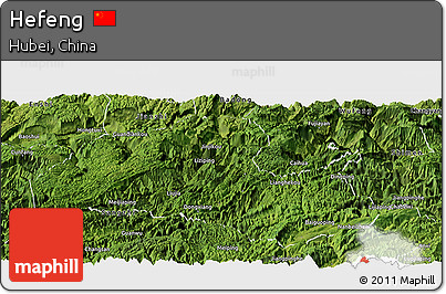 Satellite Panoramic Map of Hefeng