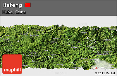 Satellite Panoramic Map of Hefeng