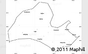 Blank Simple Map of Hefeng, cropped outside