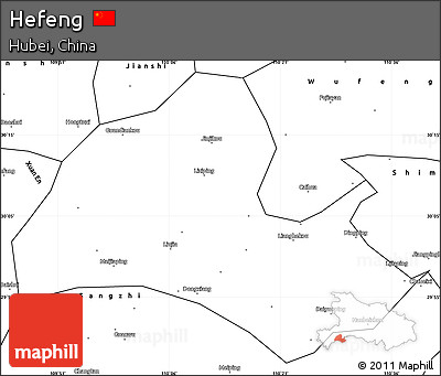 Blank Simple Map of Hefeng