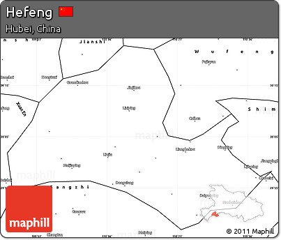 Blank Simple Map of Hefeng