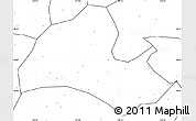 Blank Simple Map of Hefeng, no labels