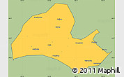 Savanna Style Simple Map of Hefeng, cropped outside