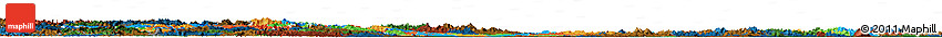 Political Horizon Map of Hubei, darken
