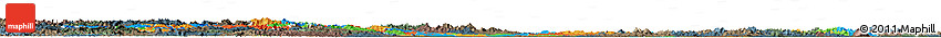 Political Horizon Map of Hubei, darken, semi-desaturated