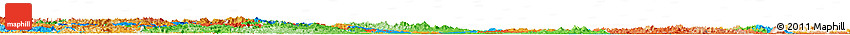 Political Horizon Map of Hubei, political shades outside