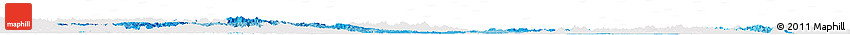 Political Shades Horizon Map of Hubei, cropped outside