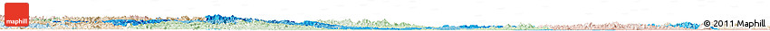 Political Shades Horizon Map of Hubei, lighten