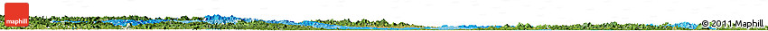 Political Shades Horizon Map of Hubei, satellite outside