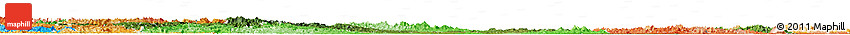 Satellite Horizon Map of Hubei, political shades outside
