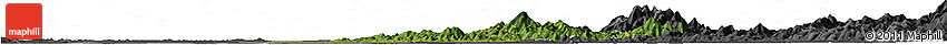 Satellite Horizon Map of Huanggang, darken, desaturated