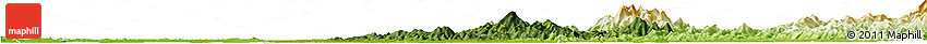 Satellite Horizon Map of Huanggang, physical outside