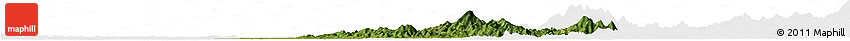 Satellite Horizon Map of Huanggang, single color outside