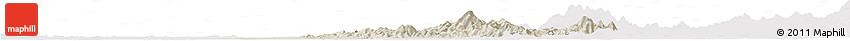 Shaded Relief Horizon Map of Huanggang, cropped outside