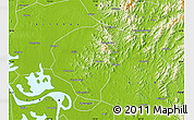 Physical Map of Huanggang