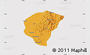 Political Map of Huanggang, cropped outside