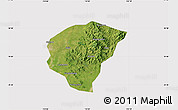 Satellite Map of Huanggang, cropped outside