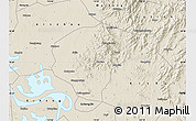 Shaded Relief Map of Huanggang