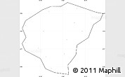 Blank Simple Map of Huanggang, cropped outside, no labels