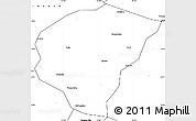 Blank Simple Map of Huanggang