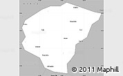 Gray Simple Map of Huanggang