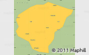 Savanna Style Simple Map of Huanggang