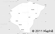 Silver Style Simple Map of Huanggang