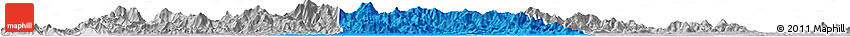 Political Horizon Map of Huangmei, lighten, desaturated