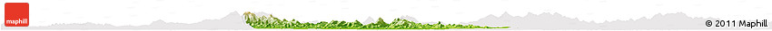 Physical Horizon Map of Huangpi, cropped outside