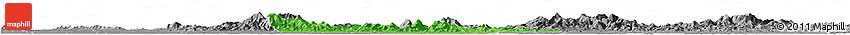 Political Horizon Map of Huangpi, desaturated