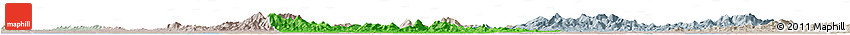 Political Horizon Map of Huangpi, lighten, semi-desaturated