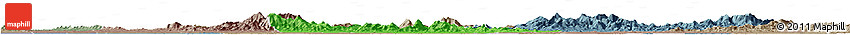 Political Horizon Map of Huangpi, semi-desaturated