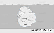 Gray Panoramic Map of Huangpi, single color outside