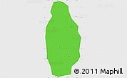 Political Simple Map of Huangpi, single color outside, borders and labels