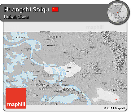 Gray 3D Map of Huangshi Shiqu