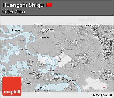 Gray 3D Map of Huangshi Shiqu