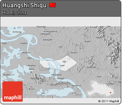 Gray 3D Map of Huangshi Shiqu
