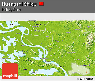 Physical 3D Map of Huangshi Shiqu
