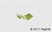 Satellite 3D Map of Huangshi Shiqu, cropped outside